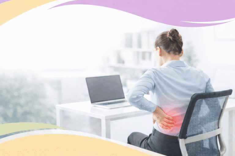 תנועה בסביבת עבודה מול מחשב